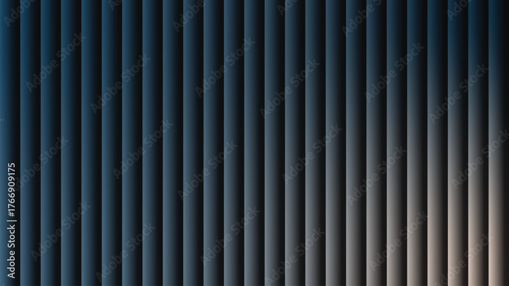 Obraz premium Abstract vertical stripes with a gradient from dark blue to light beige create a textured background for various design applications