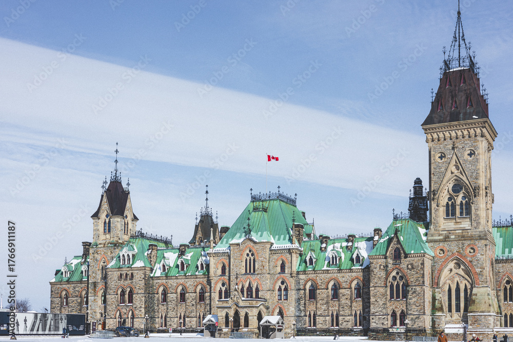 Naklejka premium Parliament of Canada in Ottawa in Winter
