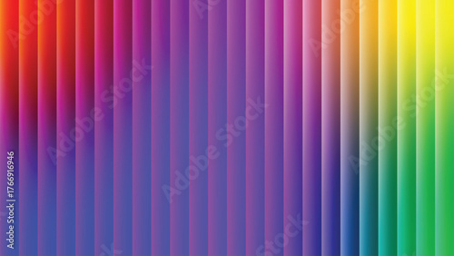 Vibrant neon vertical stripes abstract background rainbow color spectrum gradation