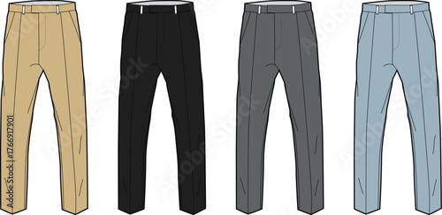 Fashionable trousers in various colors for men stylish pants for diverse occasions