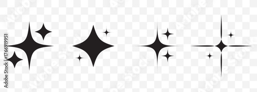 Generative AI logo icon magic sparkle stars symbol , Artificial intelligence sign. Vector ai generated icon blue logo, gradient sparkles 