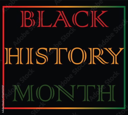Black History Month Typography