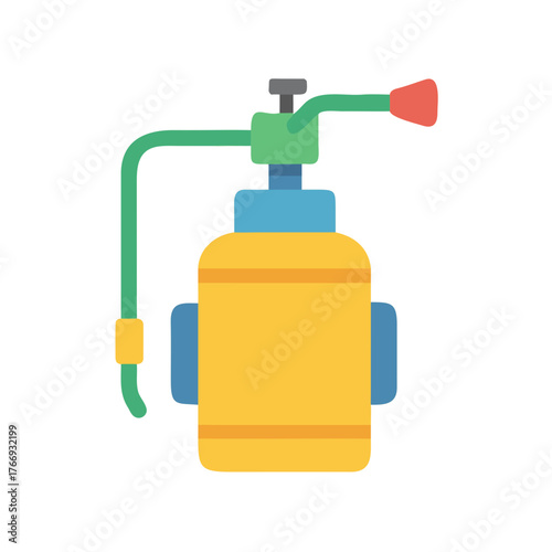 Illustration of a pump sprayer used for gardening or pest control applications