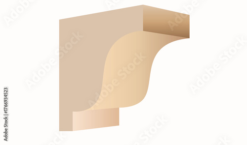 Decorative Wooden Corbel for Interior Design