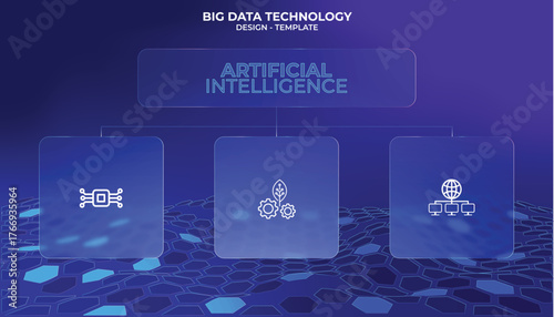 Simple modern glassmorphism template for process flow diagram 3 steps. Infographic design with thin lines for website, data presentation. Technology, futuristic. Selection, choice button. UI UX Design