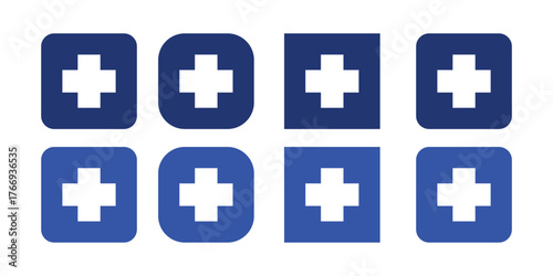 Symbol of Care: A compilation of interconnected plus signs. These symbols embody the essence of healthcare, medical assistance, and universal aid, symbolizing life and well-being.