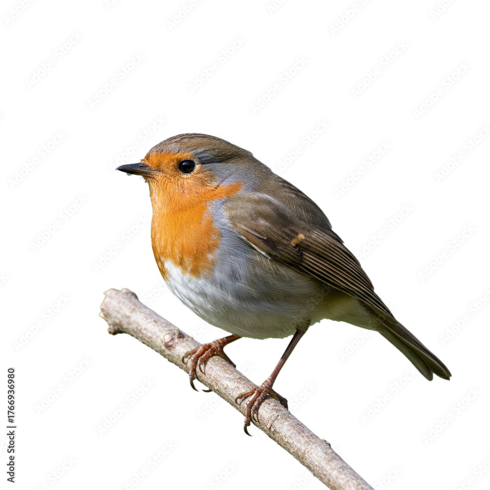 Fototapeta premium robin bird isolated on transparent background