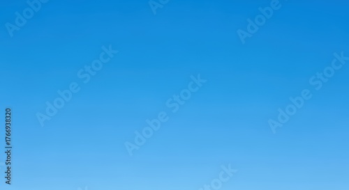 Clear blue sky with no clouds on a sunny day