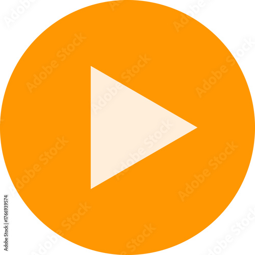Free Download play media symbol  flat illustration design - GFXLoad
