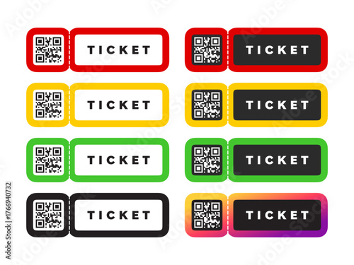 Ticket and coupon template. Ticket concert