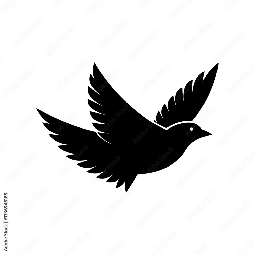 Obraz premium silhouette of a dove