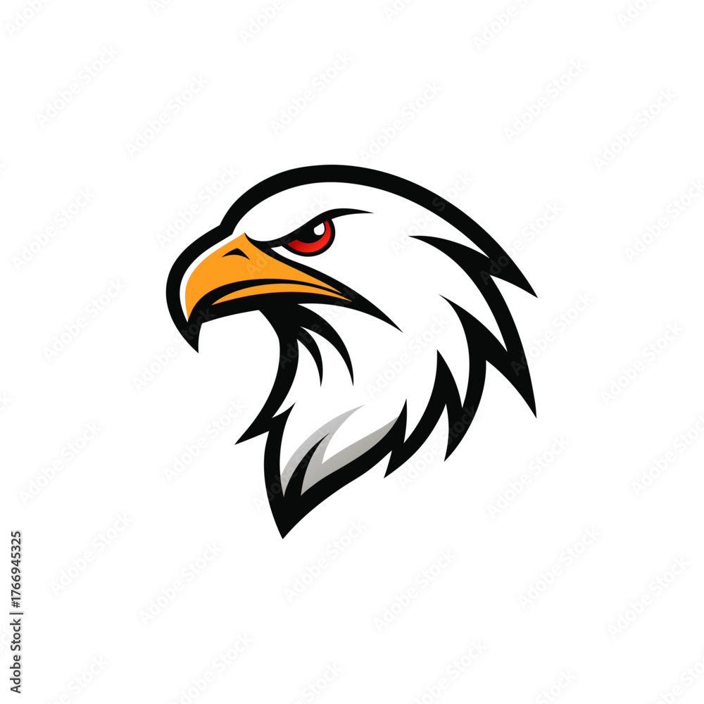 Fototapeta premium eagle head vector illustration