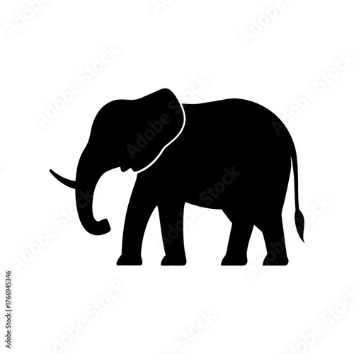 elephant silhouette vector
