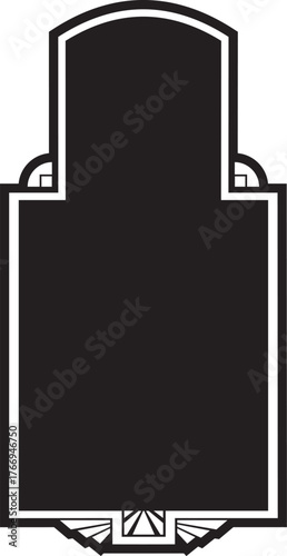 Abstract geometric pattern with bold color accents and text elements