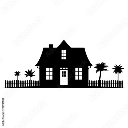 🏡 A variety of houses and trees in suburban and rural settings