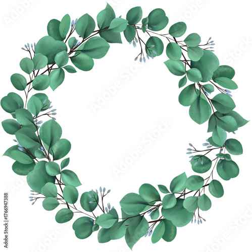 green leaves frame