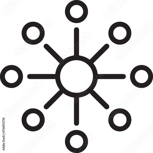 Dynamic network graphic symbolizing connection, data flow, and interconnected systems for modern business communication and technological innovation.