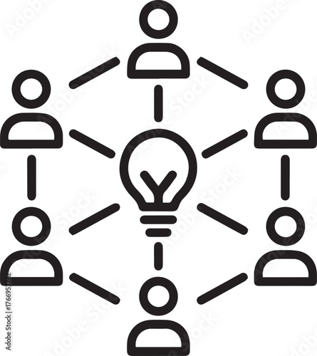 Dynamic team collaborates around a brilliant idea, fostering innovation and synergy for groundbreaking projects and business growth.
