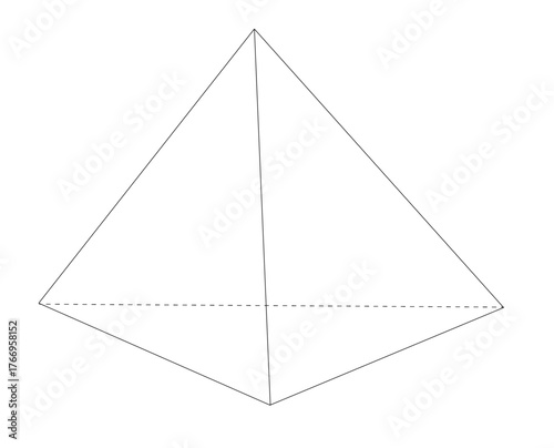 Triangular Pyramid , Three Dimensional Geometric Shape