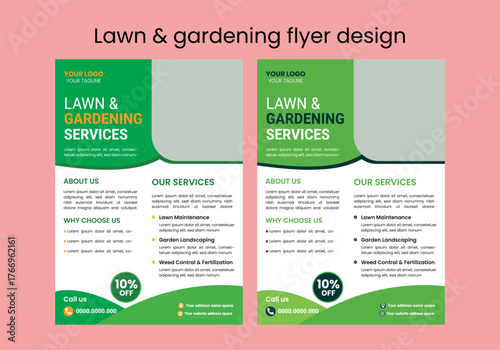 This editable social media flyer template enhances your garden services' online presence. It is perfect for promoting landscaping, lawn care, and outdoor design services across various platforms 
