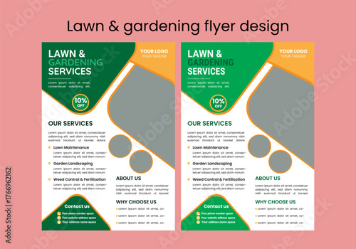 This editable social media flyer template enhances your garden services' online presence. It is perfect for promoting landscaping, lawn care, and outdoor design services across various platforms