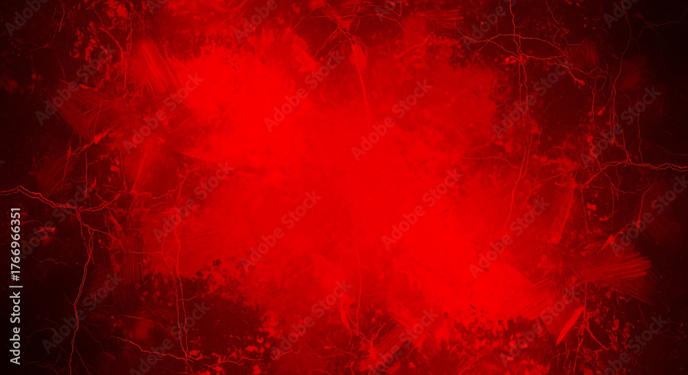 Obraz premium Abstract red grunge texture background with dark vignette and light center