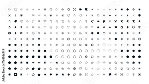 Stars collection. Star vector icons.Black set of stars, isolated on white background. Star icon. Stars in modern simple flat style. Vector