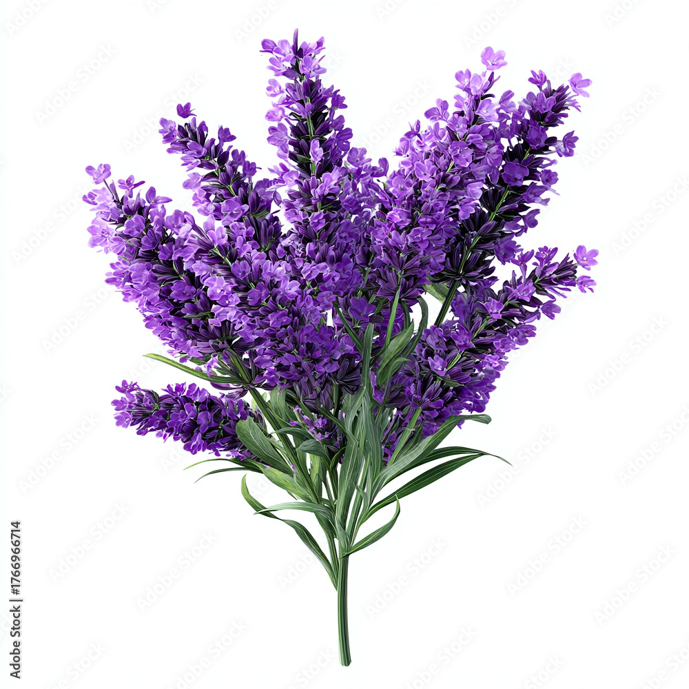 Obraz premium Vibrant lavender flowers in full bloom offer a calming and fragrant touch to any design project.