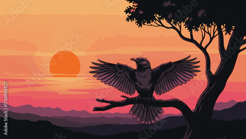 silhouette of a bird