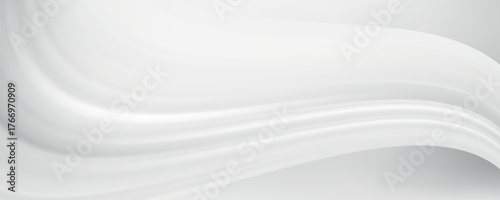 White gray satin texture that is white silver fabric silk panorama background with beautiful soft blur pattern natural. vector eps 10