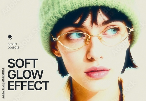 Soft Glow Photo Effect Mockup