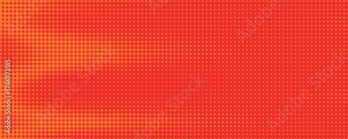 Dots halftone orange color pattern gradient texture with technology digital background. Dots pop art comics with summer background.