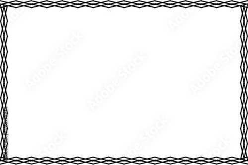 Simple Frame, Border Frame, Unique Photo Frame with White Background, Black Frame, Amazing Unique Frame