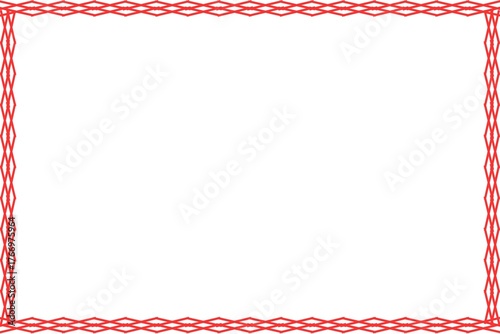 Simple Frame, Border Frame, Unique Photo Frame with White Background, Red Frame, Amazing Unique Frame