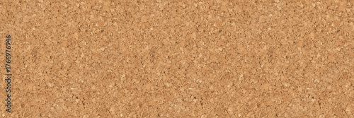 Seamless pattern. Close-up of natural cork board surface with coarse granulated texture, realistic photographic style, seamless pattern background. Concept of organic material