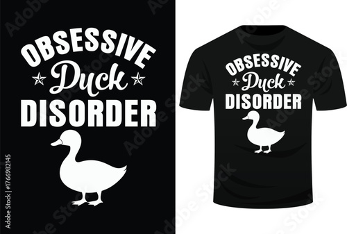 Funny  Duck Huneting Odd Obsessive Duck Disorder Gift Svg Design