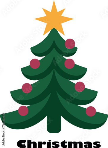 Christmas logo icon vector .