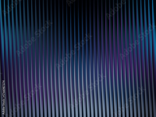 Dynamic Lines: An elegant, captivating abstract showcasing vertical lines in shades of deep blue and purple, with subtle light, resulting in a mesmerizing optical illusion.