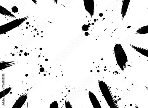 A seamless black‑and‑white vector background featuring sketchy hand‑drawn graphics and vector brushstroke elements, ideal for wallpapers, pattern fills, web page backgrounds, and surface textures