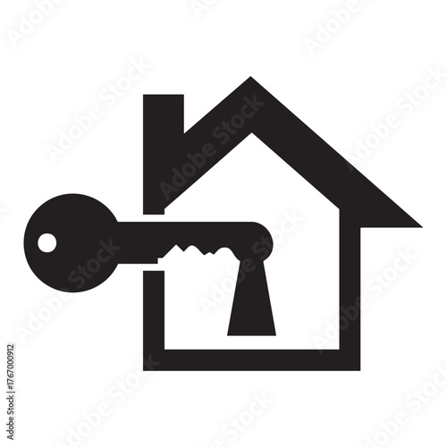 vector illustration of home key icon