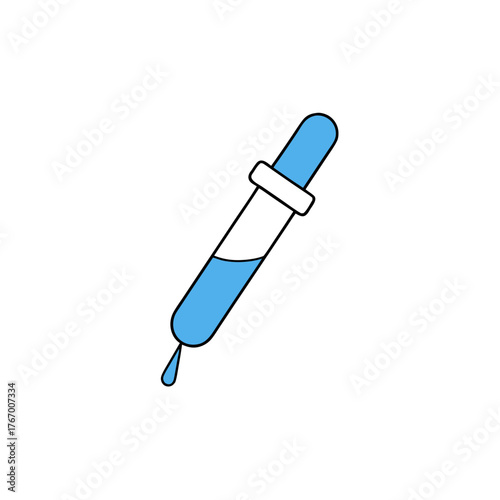 chemical dropper icon clipart vector on transparent background