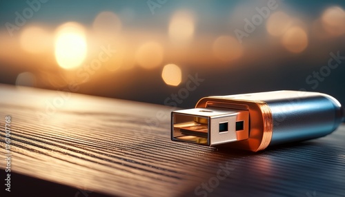 detailed of a portable flash drive