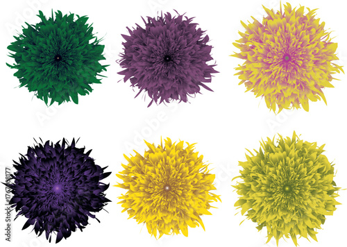 flower vector six varient pack