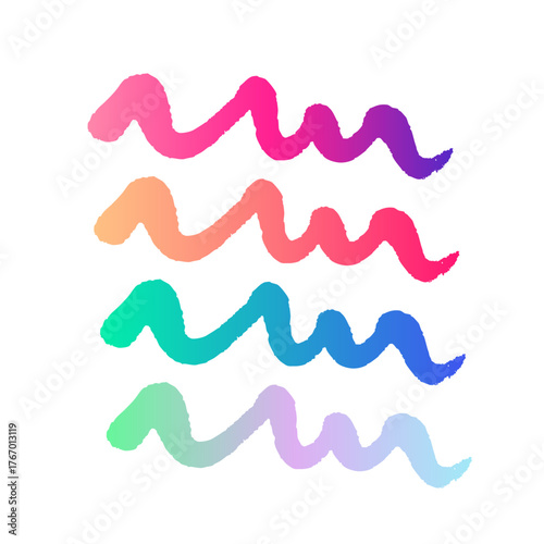 Color Gradient Abstract Shapes / Abstrakte Farbverlaufformen / Formas abstractas con gradientes de color