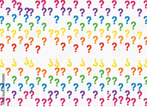 Vibrant question mark-themed quiz night backdrop