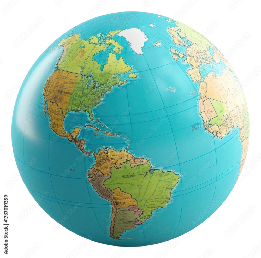 Fototapeta premium PNG Globe planet space transparent background.