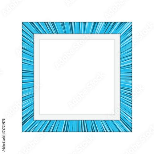 Vibrant colorful photo frame template with bold borders and playful design. Ideal for captions, social media posts, invitations, or energetic visual presentations.