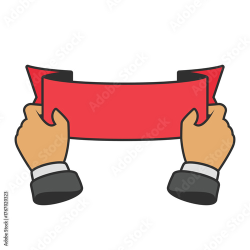 A set of bold, red decorative ribbons with various shapes, perfect for banners, labels, awards, or graphic design. Versatile and eye-catching elements for creative projects.