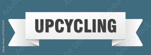 upcycling ribbon isolated on transparent background. upcycling ribbon