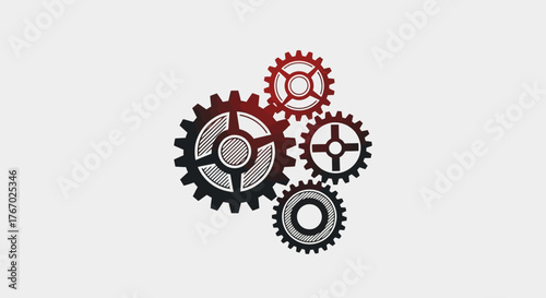 Gear Wheel Mechanism Illustration